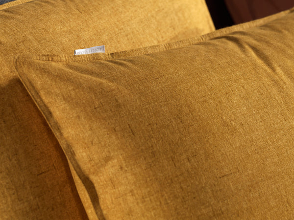 Heckett & Lane Dekbedovertrek Franela Sunset Gold - 100% Brushed-Cotton