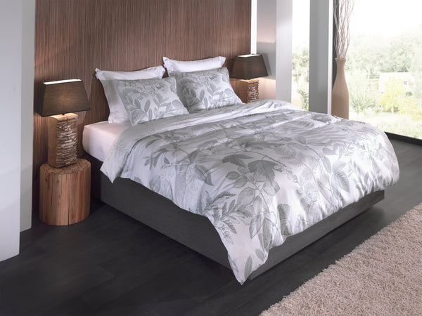 Heckett & Lane Dekbedovertrek Freyr Grijs - 100% Katoen-Dobby