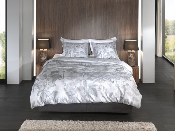 Heckett & Lane Dekbedovertrek Freyr Grijs - 100% Katoen-Dobby