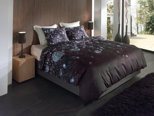 Heckett & Lane Dekbedovertrek Gabin Black - 100% Katoen-Satijn