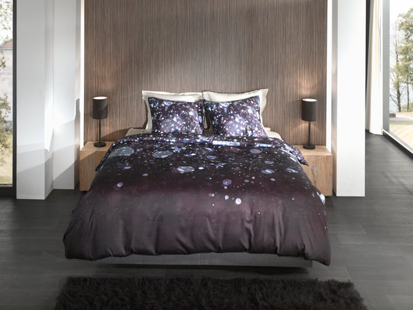 Heckett & Lane Dekbedovertrek Gabin Black - 100% Katoen-Satijn