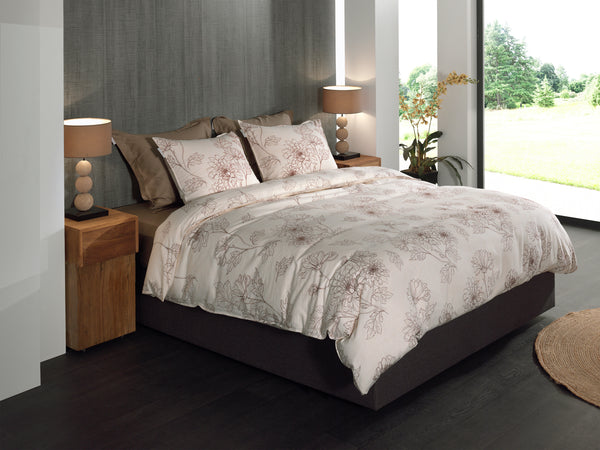 Heckett & Lane Dekbedovertrek Gigi Off-white - 100% Brushed-Cotton