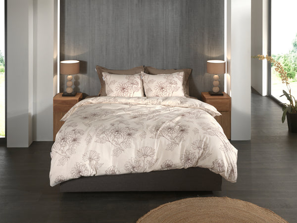 Heckett & Lane Dekbedovertrek Gigi Off-white - 100% Brushed-Cotton