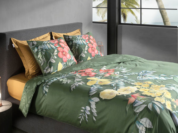 Heckett & Lane Dekbedovertrek Jean Green - 100% Katoen-Satijn