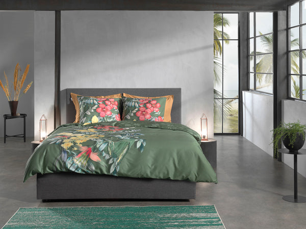 Heckett & Lane Dekbedovertrek Jean Green - 100% Katoen-Satijn