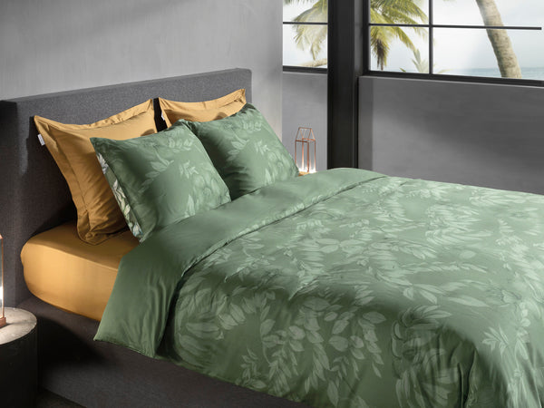 Heckett & Lane Dekbedovertrek Jean Green - 100% Katoen-Satijn