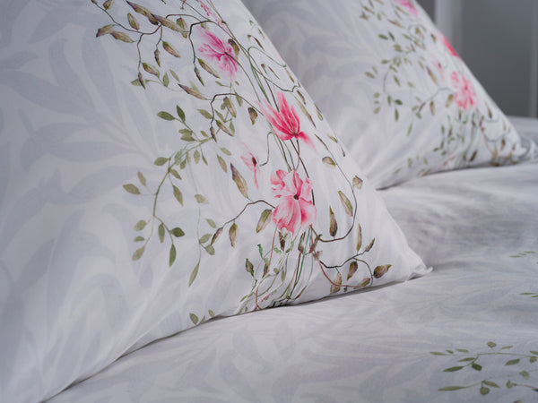 Heckett & Lane Dekbedovertrek Jolie White - 100% Katoen-Satijn