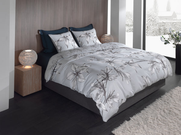 Heckett & Lane Dekbedovertrek Ketill Grey - 100% Katoen-Satijn