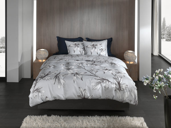 Heckett & Lane Dekbedovertrek Ketill Grey - 100% Katoen-Satijn