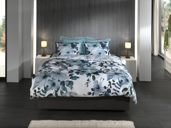 Heckett & Lane Dekbedovertrek Kristoffer Blue - 100% Katoen-Satijn