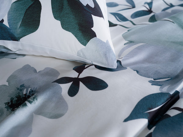 Heckett & Lane Dekbedovertrek Kristoffer Blue - 100% Katoen-Satijn