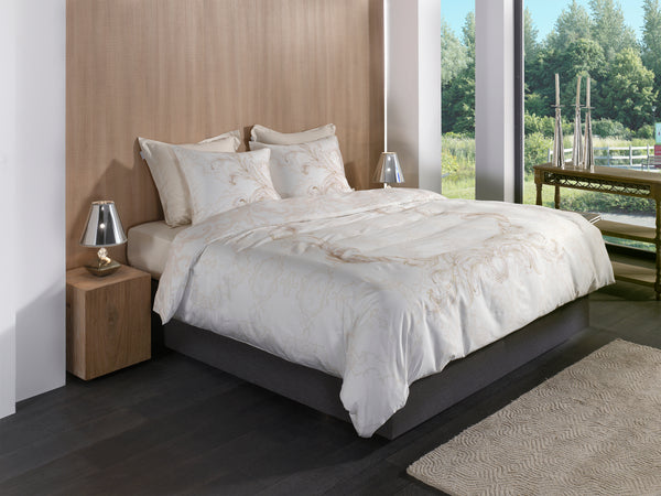 Heckett & Lane Dekbedovertrek Lauren Off White - 100% Katoen-Satijn