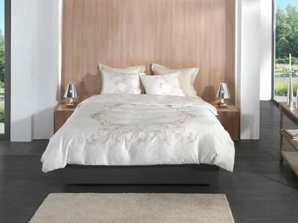 Heckett & Lane Dekbedovertrek Lauren Off White - 100% Katoen-Satijn