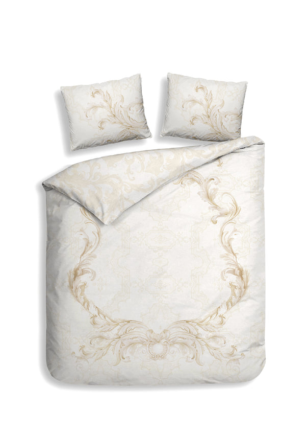 heckett & lane Dekbedovertrek Lauren Off white - 100% Katoen-Satijn