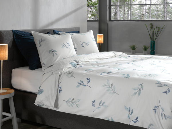 Heckett & Lane Dekbedovertrek Leafy - 100% Katoen-Clip Sheared