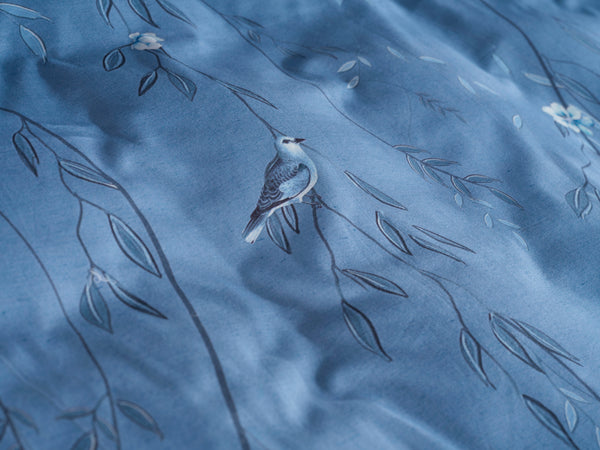 Heckett & Lane Dekbedovertrek Margaux Blue - 100% Katoen-Twill