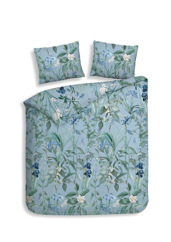 heckett & lane Dekbedovertrek Martina Blue - 100% Brushed-Cotton