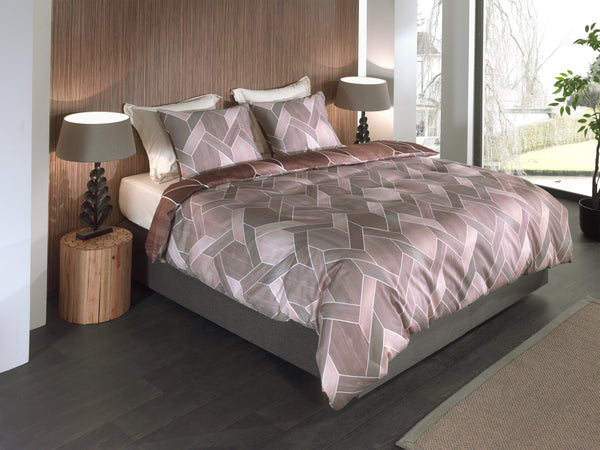 Heckett & Lane Dekbedovertrek Murdock Brown - 100% Katoen-Satijn