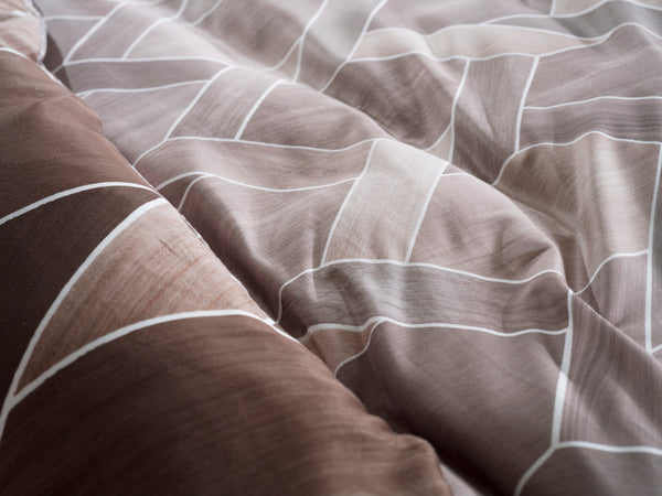 Heckett & Lane Dekbedovertrek Murdock Brown - 100% Katoen-Satijn