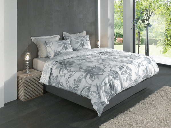 Heckett & Lane Dekbedovertrek Neva Grey - 100% Katoen-Satijn