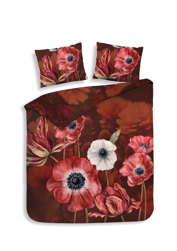 heckett & lane Dekbedovertrek Niall Red - 100% Katoen-Satijn