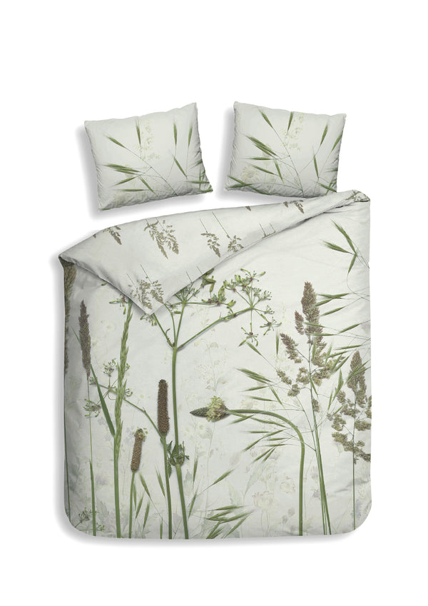 heckett & lane Dekbedovertrek Ona Green - 100% Katoen-Satijn