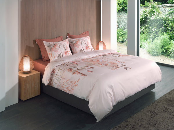 Heckett & Lane Dekbedovertrek Pioggia Natural - 100% Katoen-Satijn