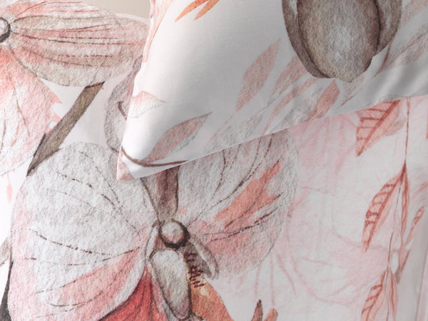 Heckett & Lane Dekbedovertrek Pioggia Natural - 100% Katoen-Satijn