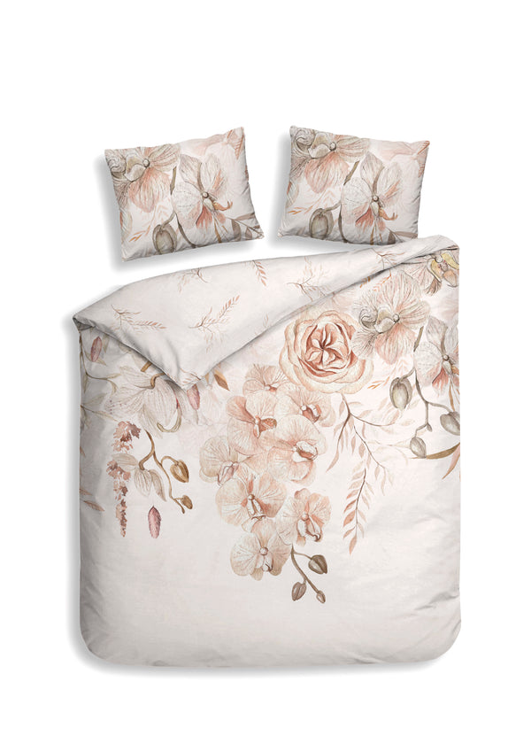 heckett & lane Dekbedovertrek Pioggia Natural - 100% Katoen-Satijn