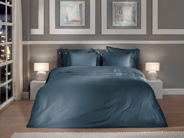 Heckett & Lane Dekbedovertrek Punto Maritime Blue - 100% Katoen-Satijn