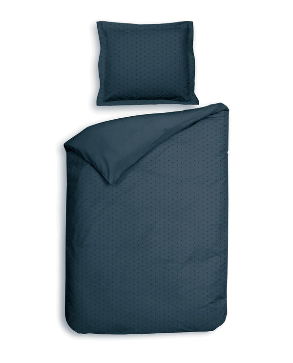 Heckett & Lane Dekbedovertrek Punto Maritime Blue - 100% Katoen-Satijn
