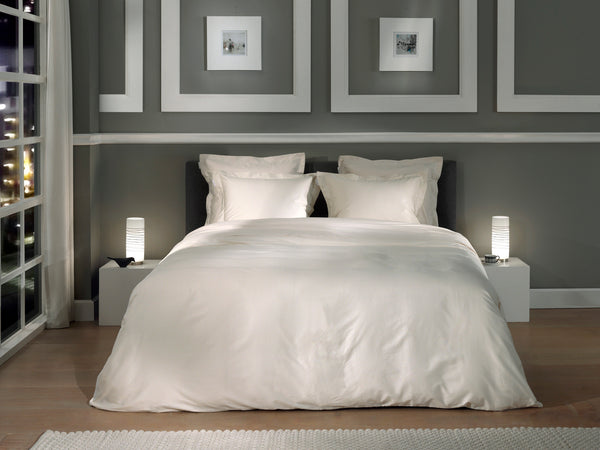 Heckett & Lane Dekbedovertrek Punto Off-White - 100% Katoen-Satijn