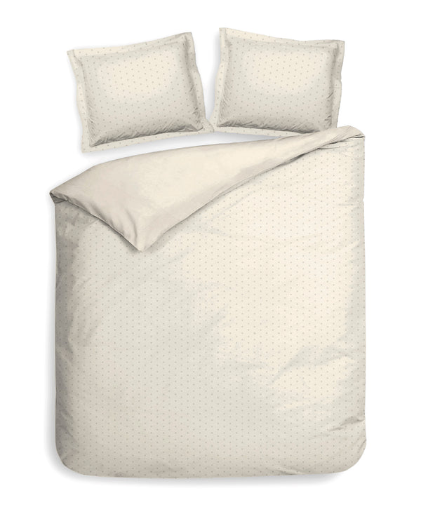heckett & lane Dekbedovertrek Punto Off-White - 100% Katoen-Satijn