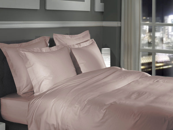 Heckett & Lane Dekbedovertrek Punto Rose Tan - 100% Katoen-Satijn