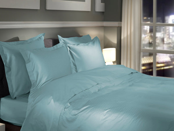 Heckett & Lane Dekbedovertrek Punto Sphere Blue - 100% Katoen-Satijn