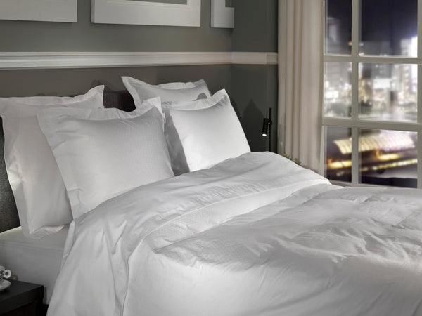 Heckett & Lane Dekbedovertrek Punto White - 100% Katoen-Satijn