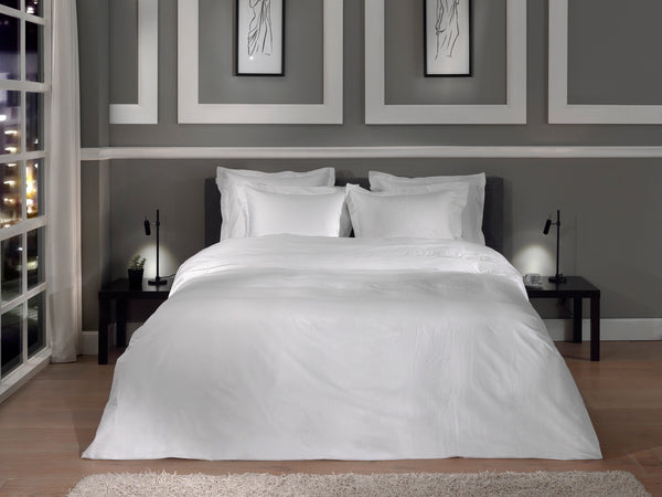 Heckett & Lane Dekbedovertrek Punto White - 100% Katoen-Satijn