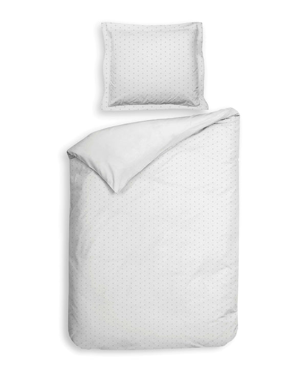 Heckett & Lane Dekbedovertrek Punto White - 100% Katoen-Satijn