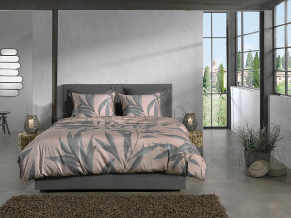 Heckett & Lane Dekbedovertrek Ramo Taupe - 100% Katoen-Satijn