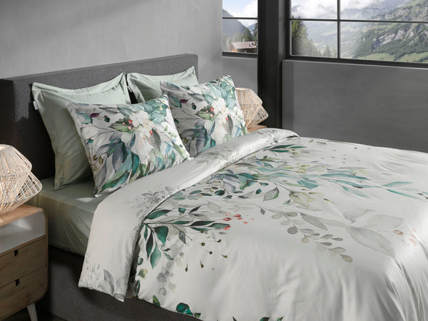 Heckett & Lane Dekbedovertrek Rein Green - 100% Katoen-Satijn