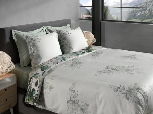Heckett & Lane Dekbedovertrek Rein Green - 100% Katoen-Satijn
