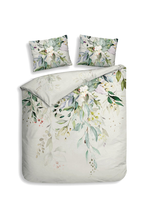 heckett & lane Dekbedovertrek Rein Green - 100% Katoen-Satijn