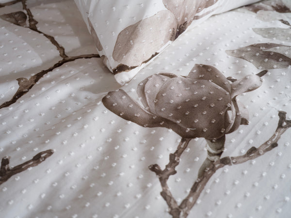 Heckett & Lane Dekbedovertrek Rio Wit - 100% Katoen-Clip Sheared