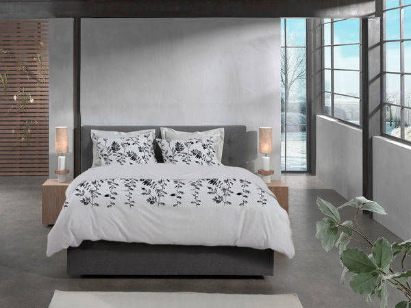 Heckett & Lane Dekbedovertrek Rocco Grey - 100% Brushed-Cotton