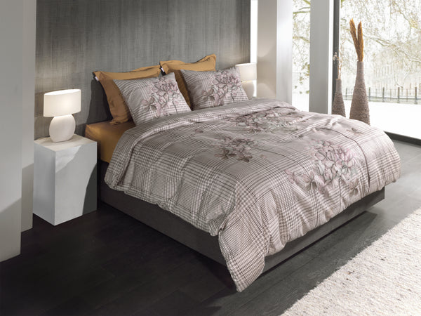 Heckett & Lane Dekbedovertrek Rory Beige - 100% Katoen-Twill