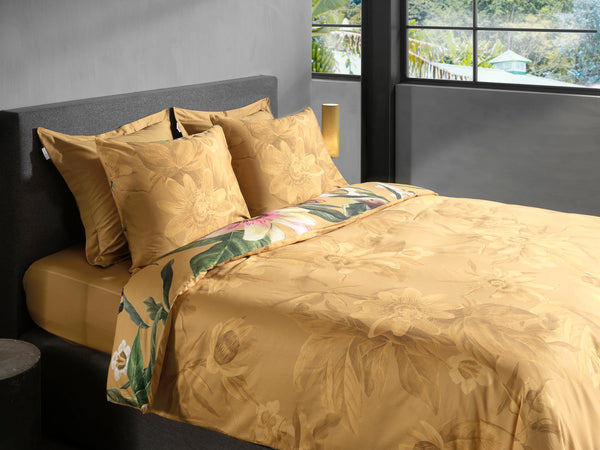 Heckett & Lane Dekbedovertrek Sara Yellow - 100% Katoen-Satijn