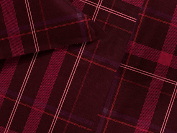 Heckett & Lane Dekbedovertrek Silvan Red - 100% Brushed-Cotton