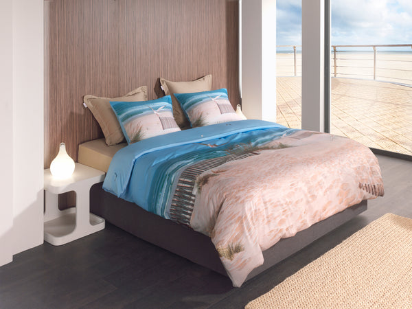 Heckett & Lane Dekbedovertrek Spiaggia Multi - 100% Katoen-Satijn