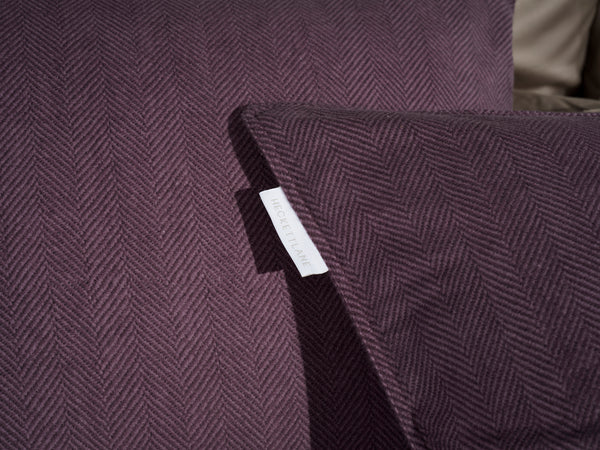 Heckett & Lane Dekbedovertrek Spina Blackberry Wine - 100% Brushed-Cotton