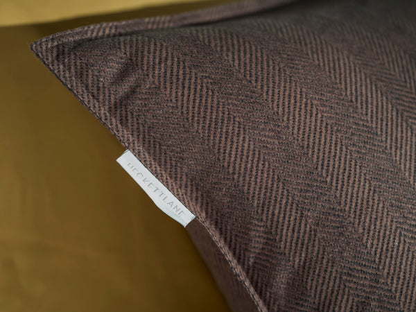 Heckett & Lane Dekbedovertrek Spina Coffee Quartz - 100% Brushed-Cotton